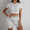 Contrast Stripe Yoga Set - Image 8